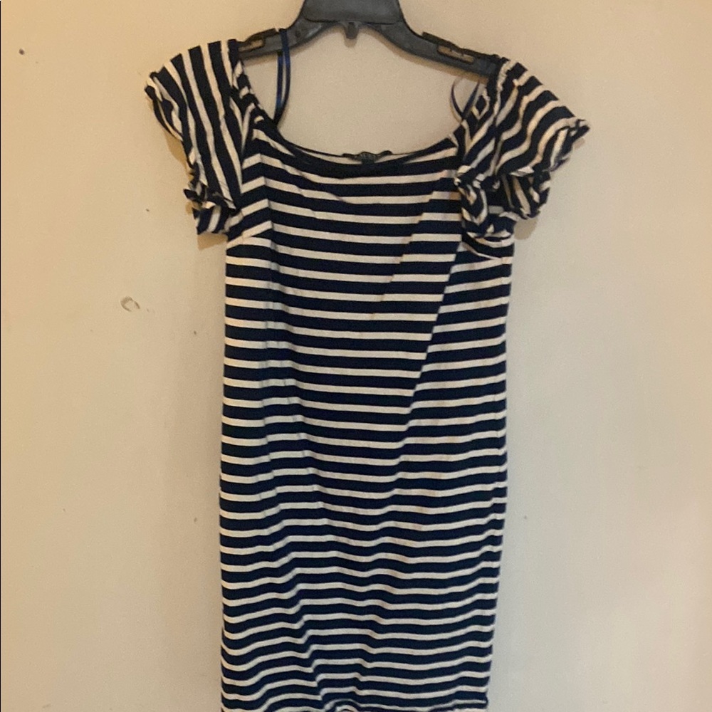 Striped Black and White Dress